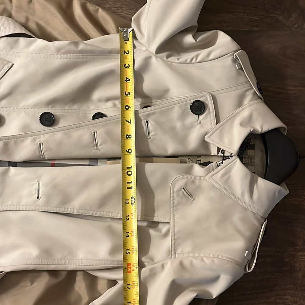 Burberry heritage Chelsea trench long stone US sz 6 - Picture 9 of 16
